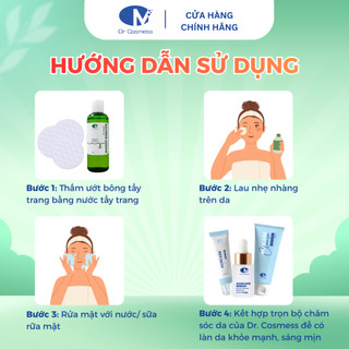 Nước Tẩy Trang Sạch Sâu, Lành Tính, Dịu Nhẹ, Loại Bỏ Bụi Bẩn Và Lớp Makeup Chính Hãng - Dr Cosmess