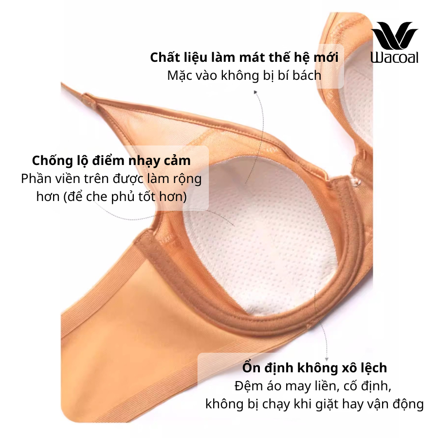 Áo lót Wacoal ICB80C4 có gọng, nâng vừa - CB80C4