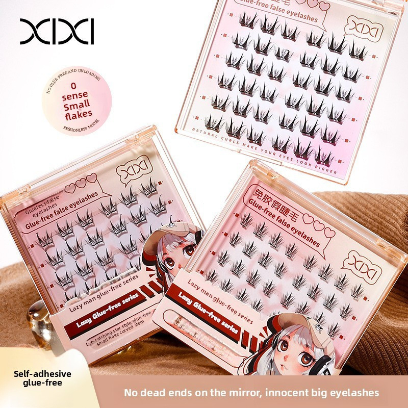 XIXI JM69 Mi Giả Dưới Tự Nhiên, Mi Dưới Mềm Nhẹ Tàng Hình, Dễ Dán, Trang Điểm Mắt Tự Nhiên