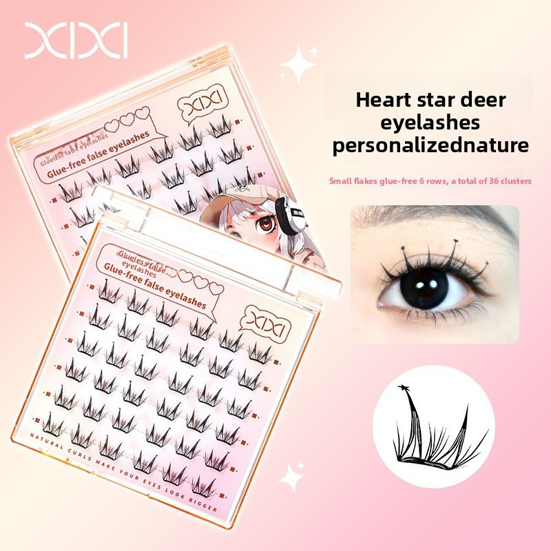 XIXI JM69 Mi Giả Dưới Tự Nhiên, Mi Dưới Mềm Nhẹ Tàng Hình, Dễ Dán, Trang Điểm Mắt Tự Nhiên