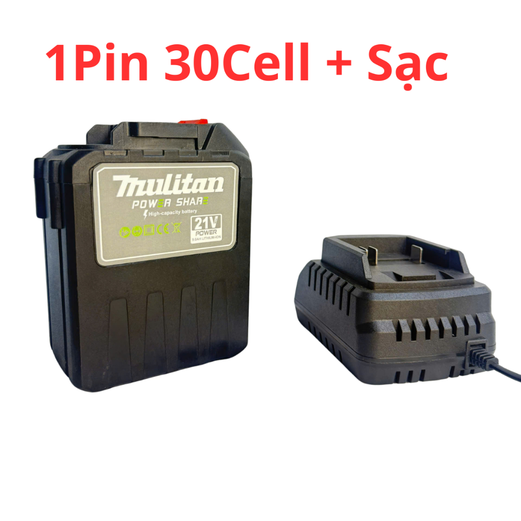 Pin 30Cell Makita 15Ah mulitan Dung Lượng Cao, Chân Pin Phổ Thông, Có Đèn Báo Pin