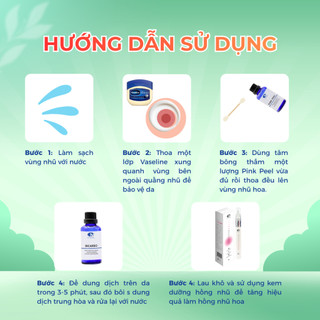 TRỢ GIÁ | Peel Hồng Nhũ Hoa, Không Đau Rát, An Toàn, Hiệu Quả, Sáng Hồng Ti Tự Nhiên 30ml Dr Cosmess