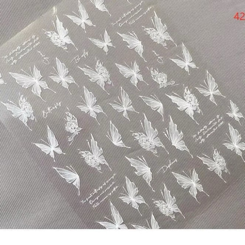 sticker trang trí nail- sticker buom mã 5d siêu xinh,sẵn ship ạ