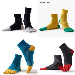 Tất vớ xỏ 5 ngón nam nữ chạy bộ chống phồng rộp trơn trợt thoáng khí nhanh khô chạy trail đi bộ đường dài TOSON STORY