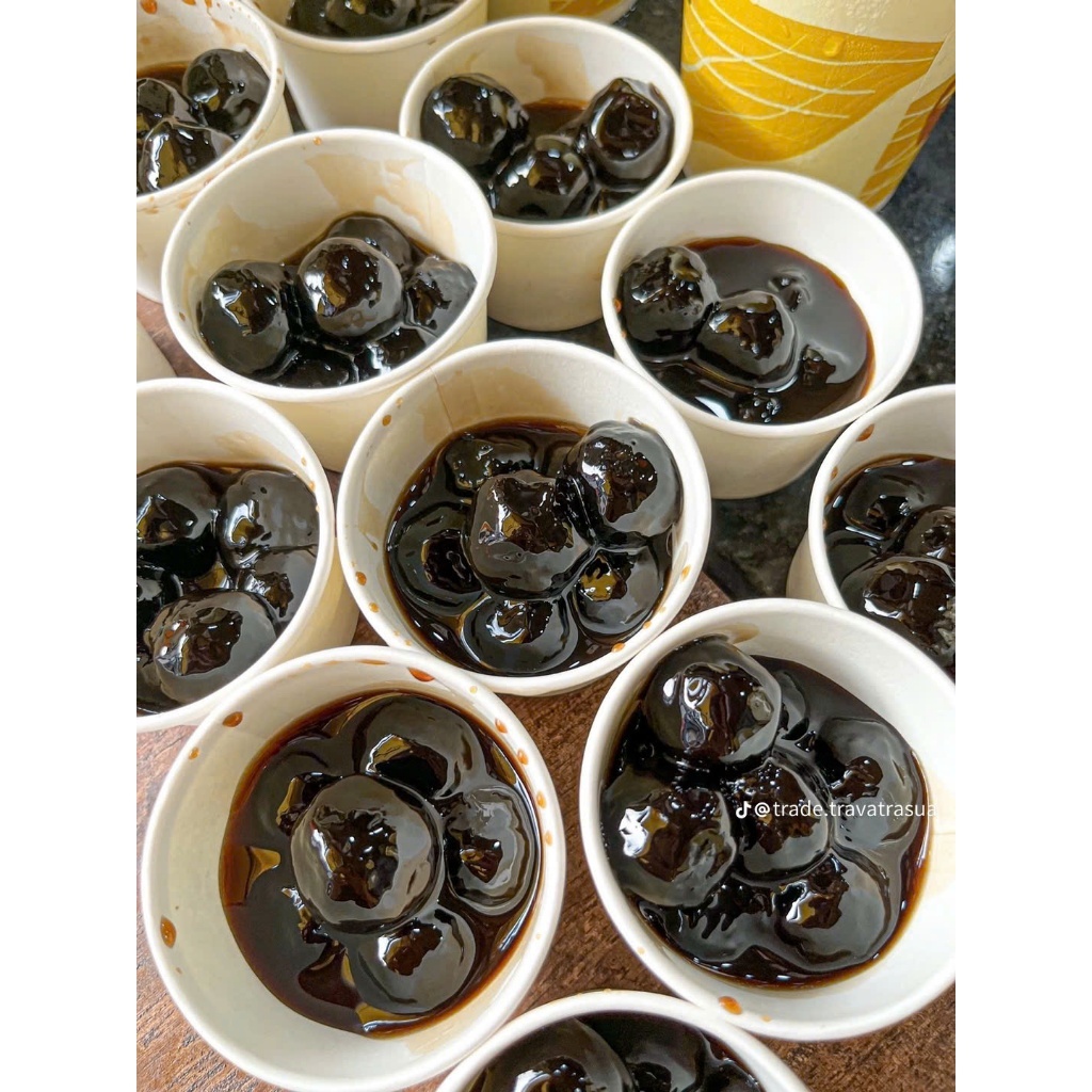 Trân Châu Đường Đen Khổng Lồ Đặc Biệt LONG PHÚ - Topping Nguyên Liệu Trà Sữa, Chè.
