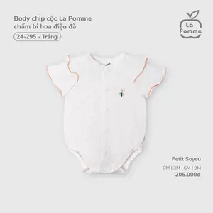 Body chip cộc tay La Pomme - Bé trai/gái dưới 12kg- chất liệu Petit Soyeu, họa tiết xinh xắn, thoáng mát, mềm mịn 0M- 9M