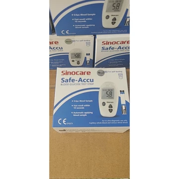 [TẶNG 50 KIM] Que test đường huyết Sinocare Safe-Accu (Hộp 50 que) dùng cho máy Sinocare