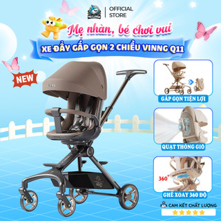 Xe Đẩy Gấp Gọn Cho Bé VINNG Q11 Đảo 2 Chiều Tích Hợp Quạt Mát Thoáng Khí Và Hệ Thống Giảm Xóc