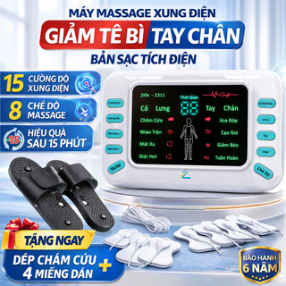 Máy Massage Bàn Chân Châm Cứu Không Dây, Máy Mát Xa Xung Điện Bấm Huyệt Z311 Giảm Đau Mỏi Cổ Vai Gáy Hiệu Quả