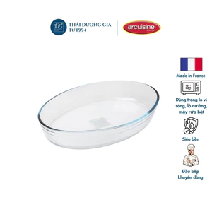 Khay nướng nồi chiên không bầu dục dầu thủy tinh cao cấp Pháp Arcuisine 1013 35x24cm |Thái Dương Gia