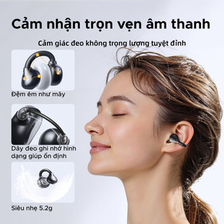 UGREEN ClipBuds Tai nghe không dây Bluetooth 6.0, thời gian chờ đến 30 giờ