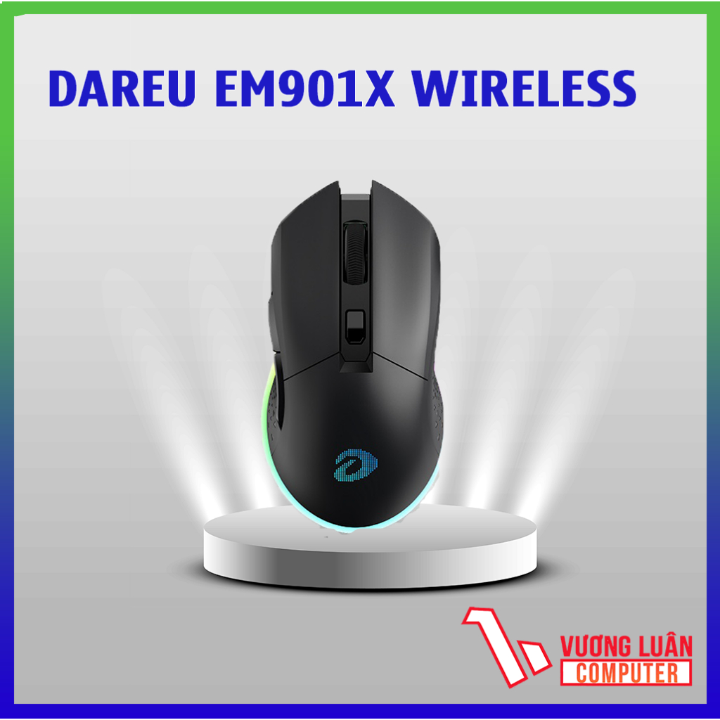 Chuột chơi Game Không dây DareU EM901X RGB Superlight Wireless Black ...