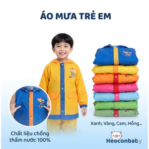 Áo Mưa Bộ Cho Bé 1-10 Tuổi Vải Dù Cao Cấp - Bộ Áo Quần Mưa Trẻ Em Chống Thấm, Giữ Ấm, Thoải Mái
