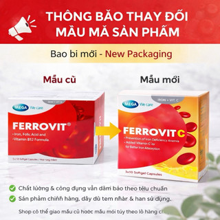 ✅ [Chính Hãng] Ferrovit C - Viên uống bổ máu, bổ sung sắt cho phụ nữ có thai và trẻ em