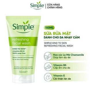 Sữa Rửa Mặt dạng gel Simple Kind To Skin Refreshing Facial Wash Gel