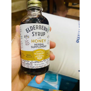SIRO CƠM CHÁY HỮU CƠ 118ml Elderberry Syrup With Honey,Seattle Elderberry