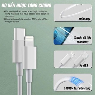 SALE NÓNG HỔI Cáp Sạc Nhanh PD 20W – Dây Sạc Ổn Định Cho Điện Thoại, Bảo Hành 6 Tháng phukienmk10