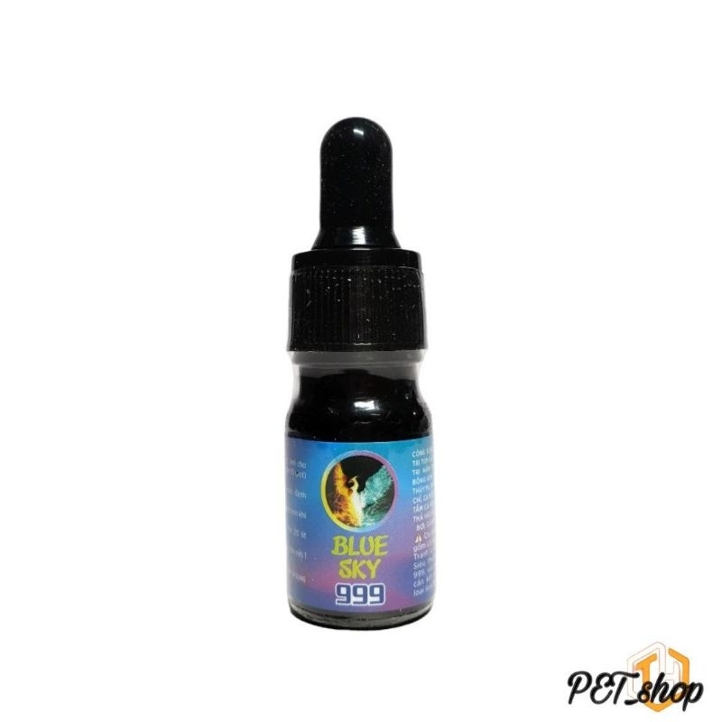Khử Khuẩn, xử lý nấm hồ cá bluesky 999, chai 10ml không hộp giấy