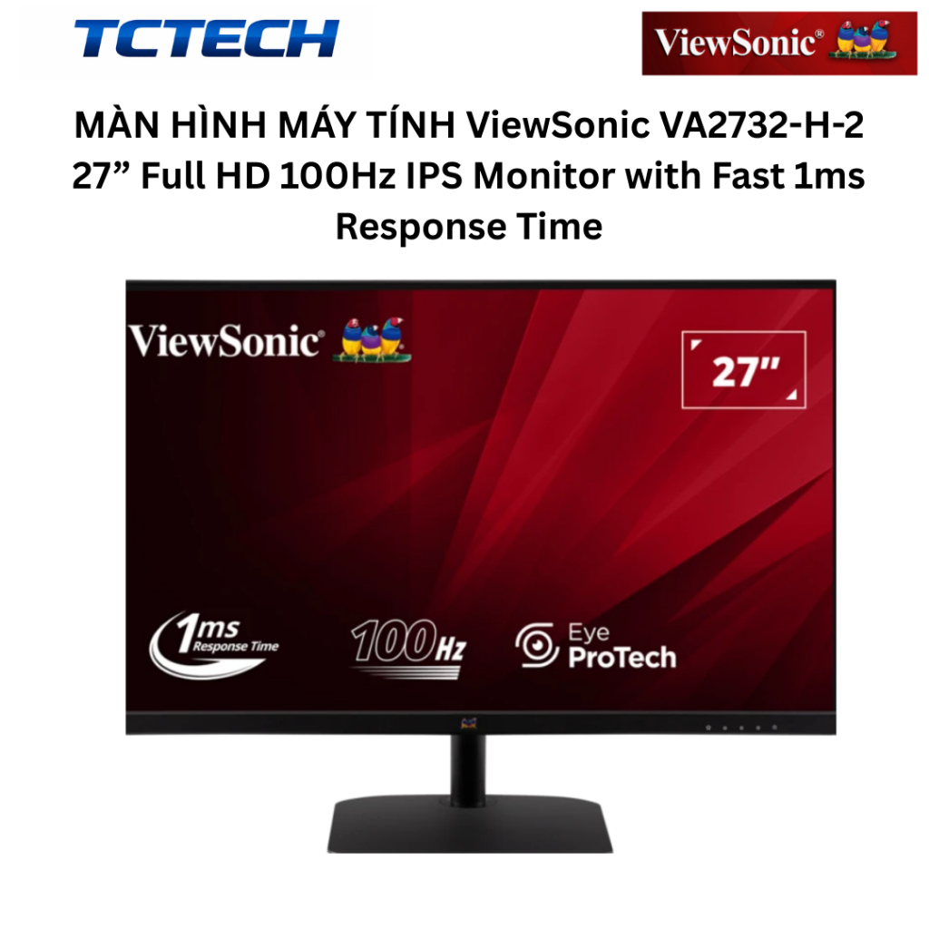 MÀN HÌNH MÁY TÍNH ViewSonic VA2732-H-2 27” Full HD 100Hz IPS Monitor ...