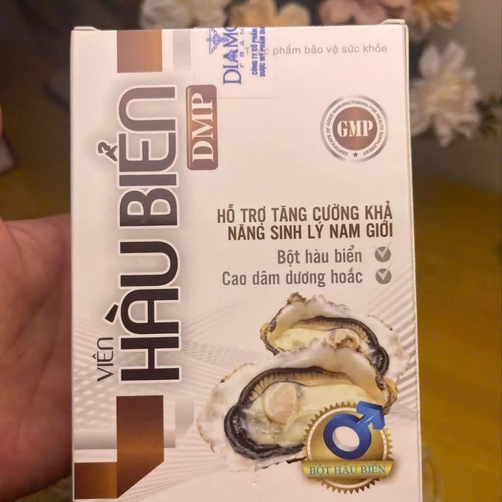 Hàu Biển DMP Chính Hãng Hộp 30 Viên - Viên uống bổ thận tráng dương chống xuất sớm kéo dài thời gian quan hệ CÓ CHE