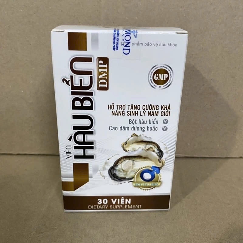 Hàu Biển DMP Chính Hãng Hộp 30 Viên - Viên uống bổ thận tráng dương chống xuất sớm kéo dài thời gian quan hệ CÓ CHE