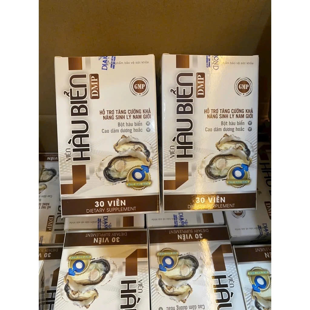 Hàu Biển DMP Chính Hãng Hộp 30 Viên - Viên uống bổ thận tráng dương chống xuất sớm kéo dài thời gian quan hệ CÓ CHE