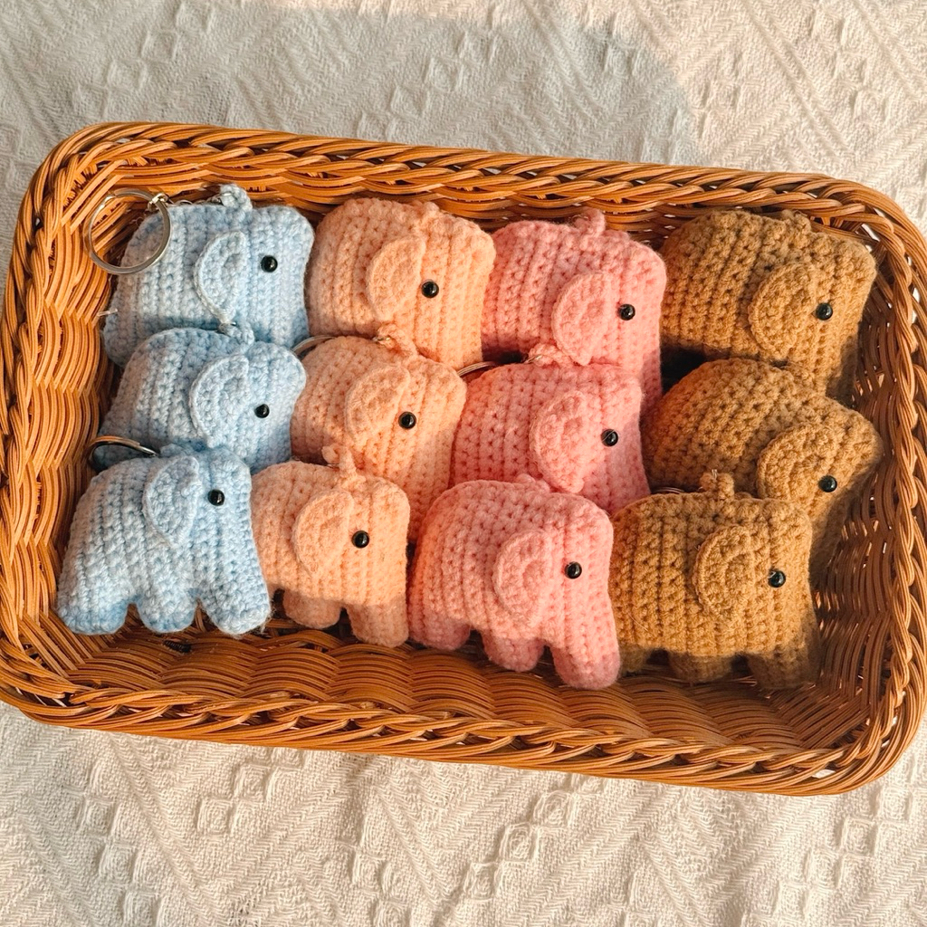 Móc Khoá Len Handmade Nấm Nhung Tổng Hợp Thập Cẩm Hình Thú Dễ Thương Mini Animal Haste Quà Tặng Bạn Bè