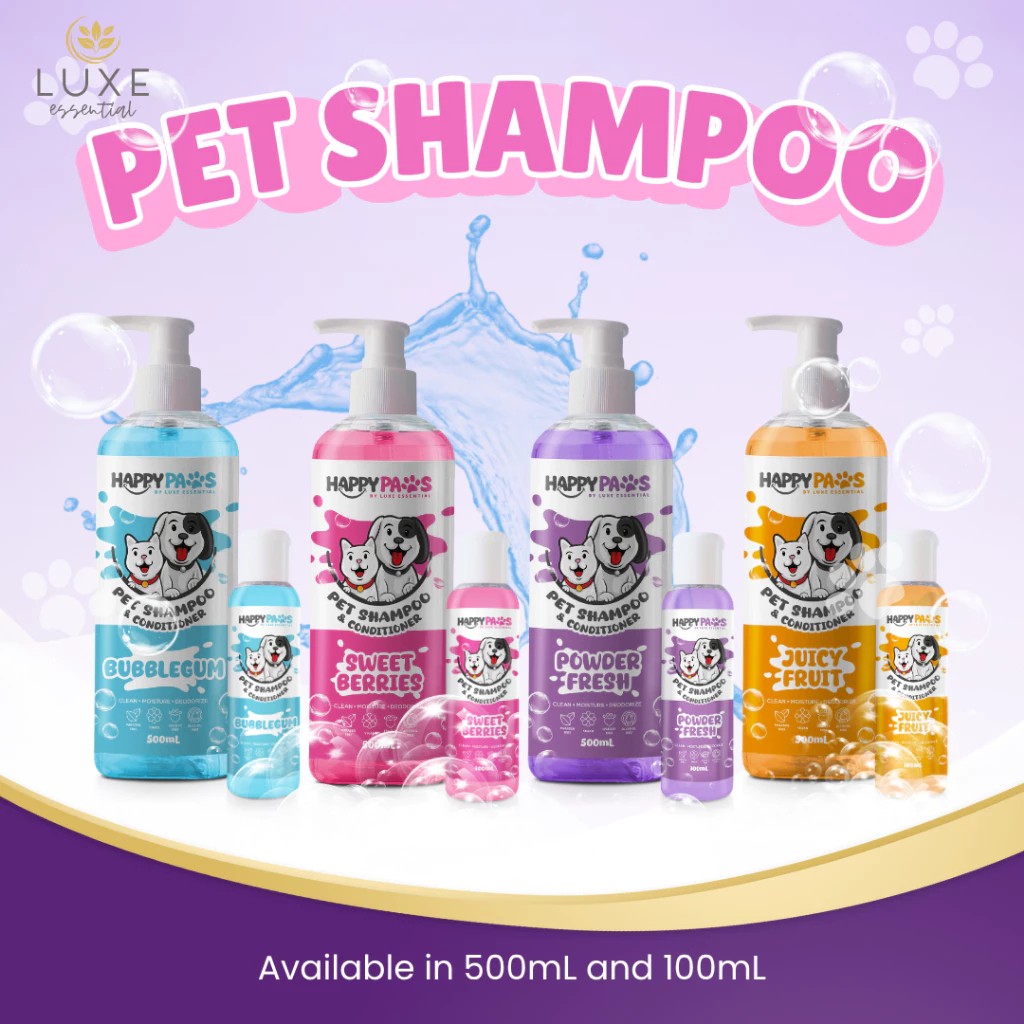 Sữa tắm cho chó mèo hương hoa oải hương happy paws, 500ml