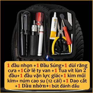 Bộ Vá Nấm Cho Xe Không Ruột - Vá Lốp Ô Tô, Xe Máy Không Cần Tháo