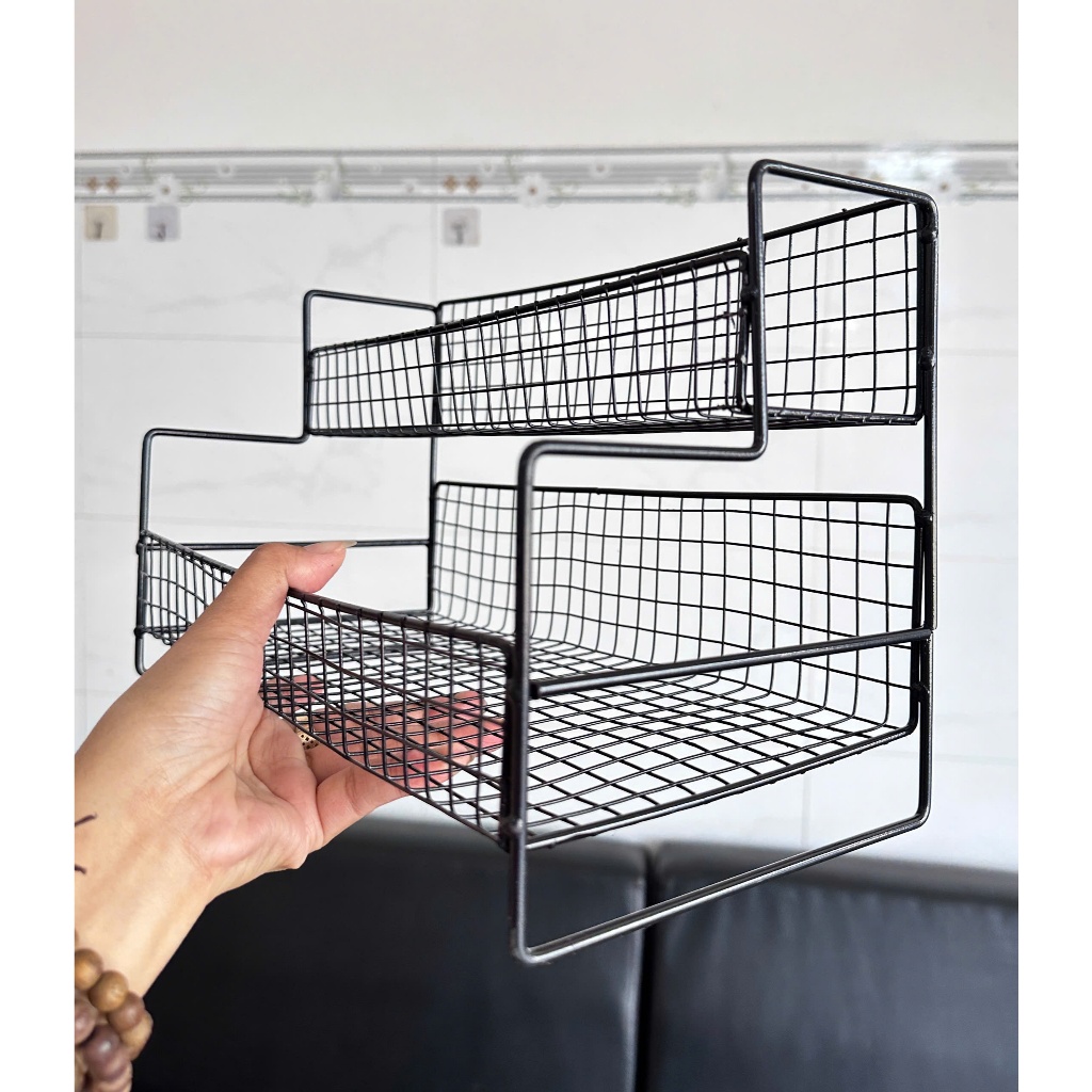KỆ SẮT LƯỚI ĐỰNG GIA VỊ - SỮA TẮM - ĐỒ DÙNG GIA ĐÌNH