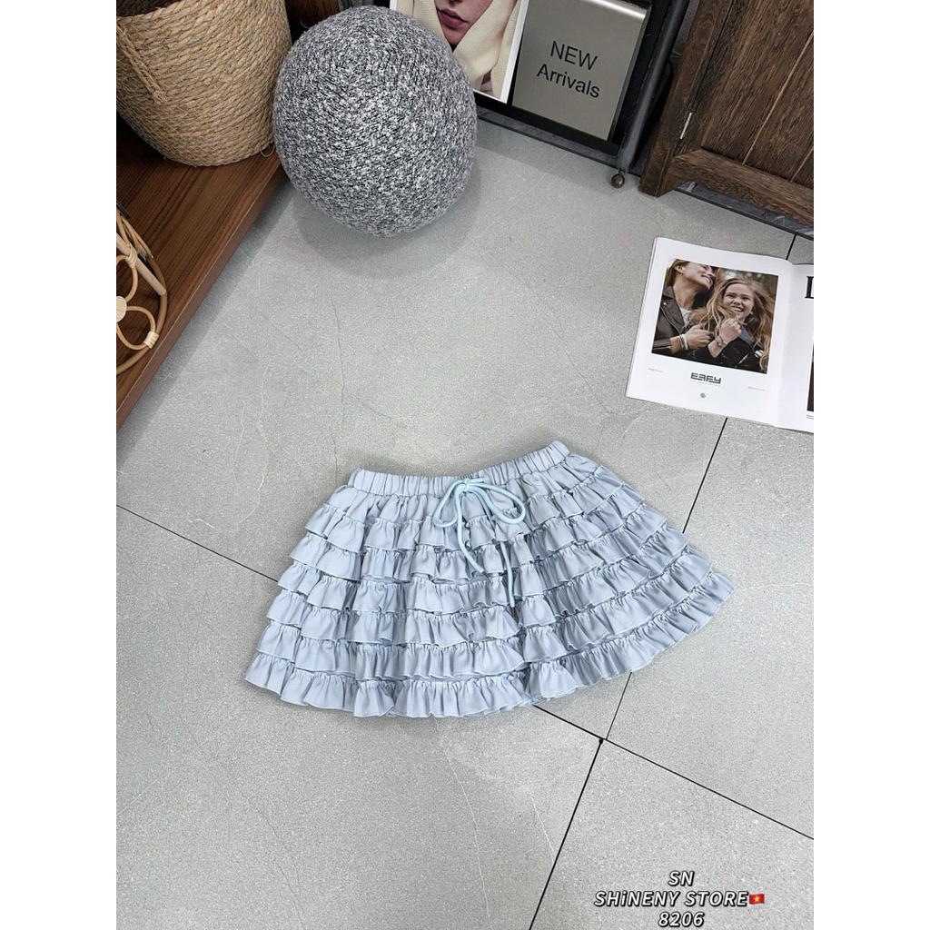 [𝐒𝐮𝐙𝐲] Chân Váy Tầng L1 Cầm Nặng Tay #8206 QCCC