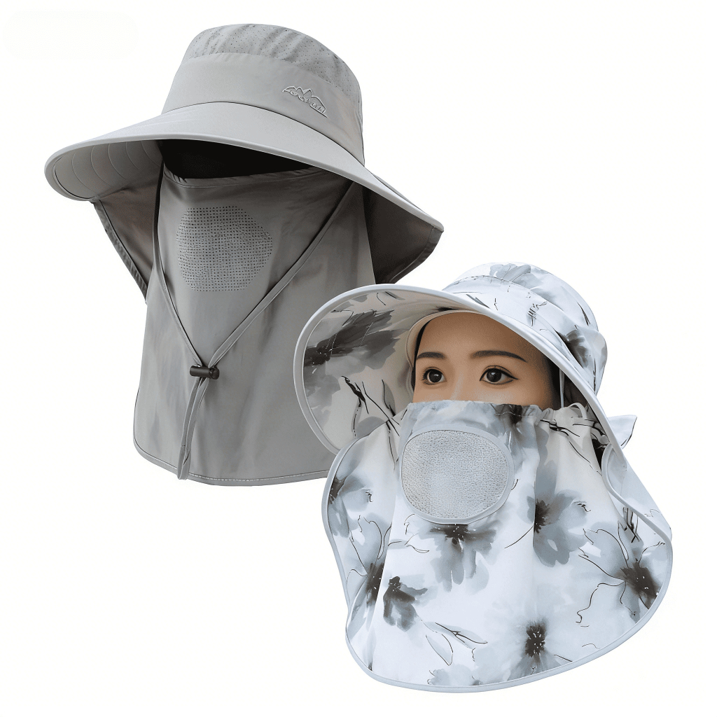 Mũ Nón Lưỡi Trai Chống Nắng Nam Nữ Che Mặt Cổ UPF50+ Combo Đôi Ưu Đãi 15%