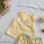 Set Bộ Cổ Vuông Sát Nách Cho Bé Gái Chất Thô Lụa