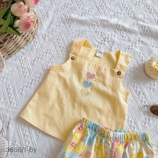 [8-26kg] Set Bộ Cổ Vuông Sát Nách Cho Bé Gái Chất Thô Lụa