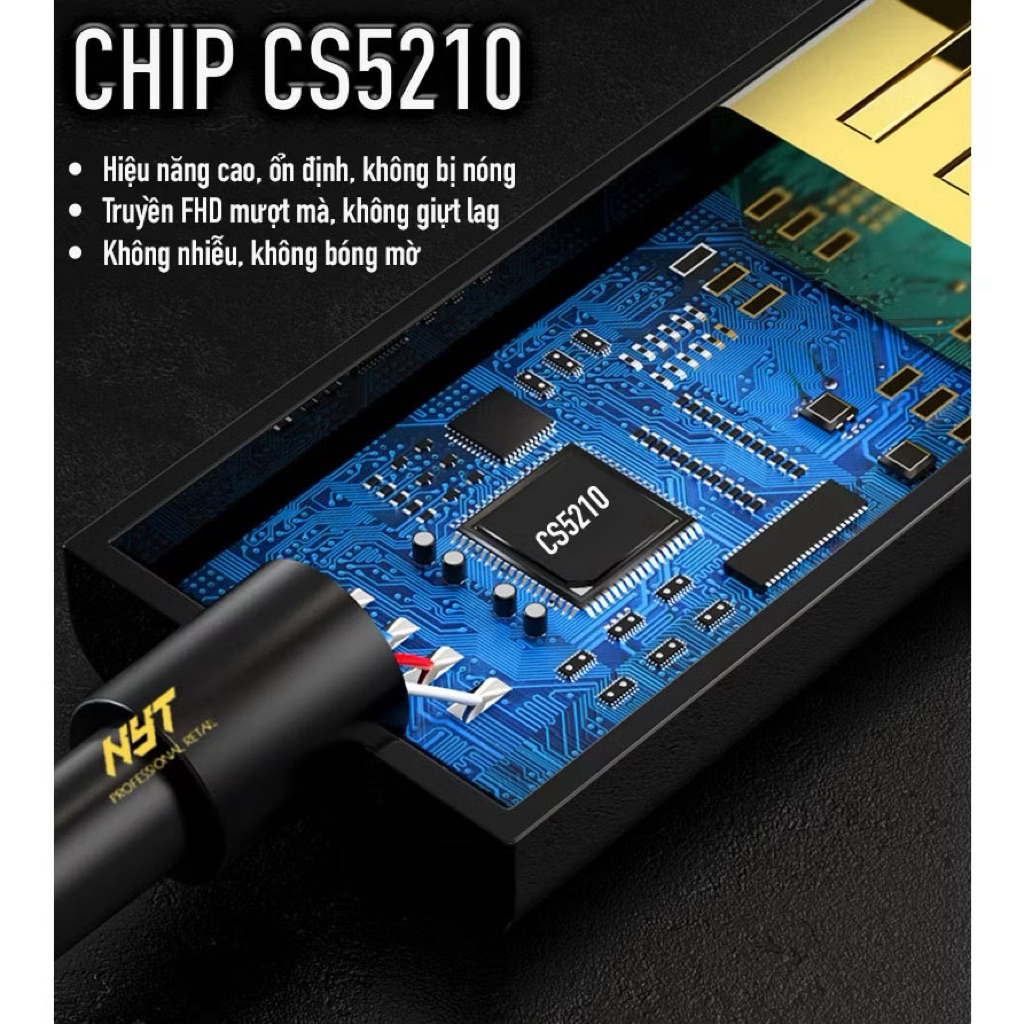 Dây Cáp HDMI Sang VGA Dài 0.5M - 10M ID Tech H2V101