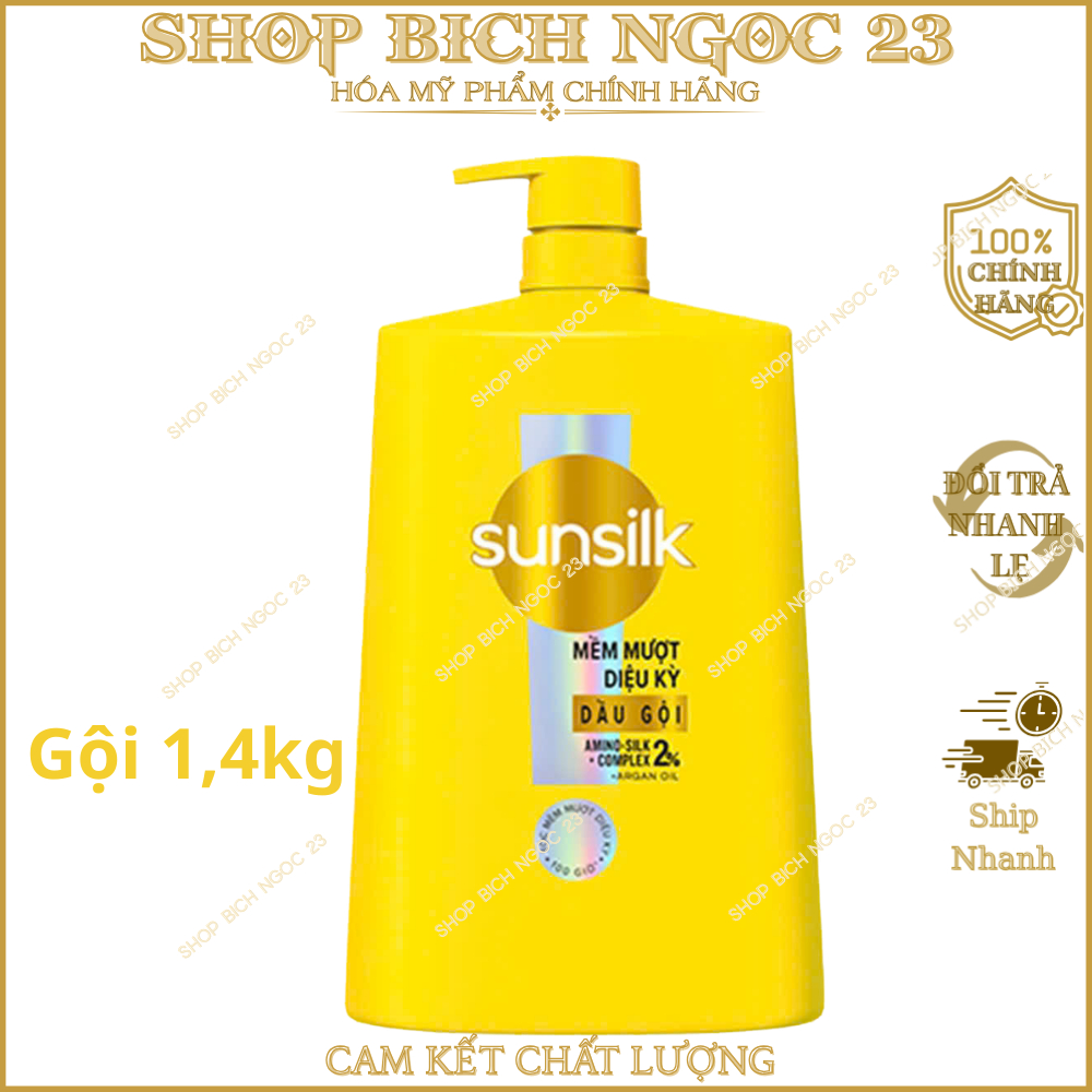 Dầu Gội SunSilk suôn mượt óng ả 1.4Kg