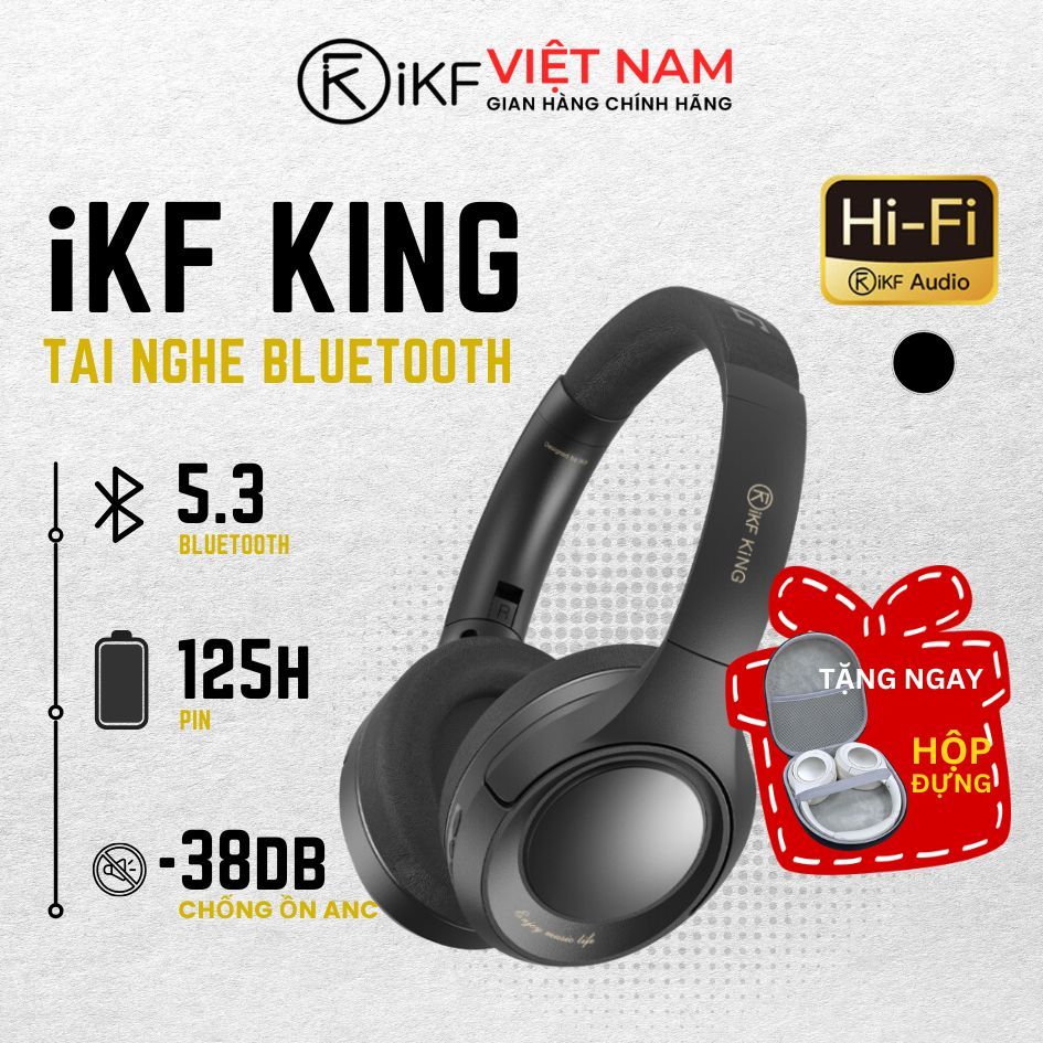 Tai nghe Bluetooth iKF King, Âm thanh HiFi, Chống ồn chủ động đỉnh cao, Bass mạnh- Bảo hành 12 tháng | BigBuy360 - bigbuy360.vn