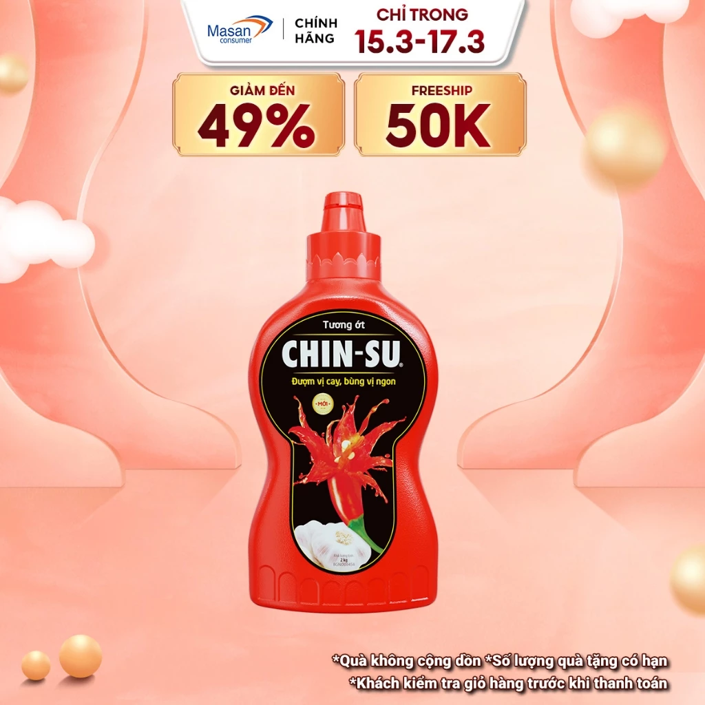 Tương Ớt CHIN-SU 2KG (Bao bì có thể thay đổi theo đợt nhập hàng)