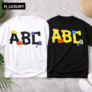 Áo Thun Cổ Tròn Unisex Form Đẹp In Chữ ABC Street Style Form Chuẩn Hot Trend Phối Đồ Cực Chất