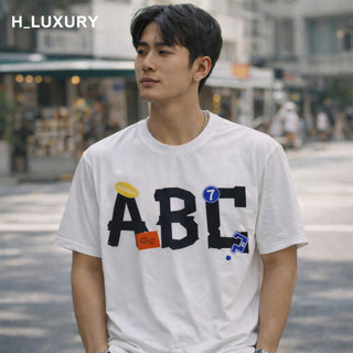 Áo Thun Cổ Tròn Unisex Form Đẹp In Chữ ABC Street Style Form Chuẩn Hot Trend Phối Đồ Cực Chất