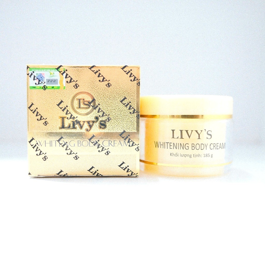 (Chính Hãng) Kem Dưỡng Trắng Body LIVY'S Vàng - 1 Hộp 185g