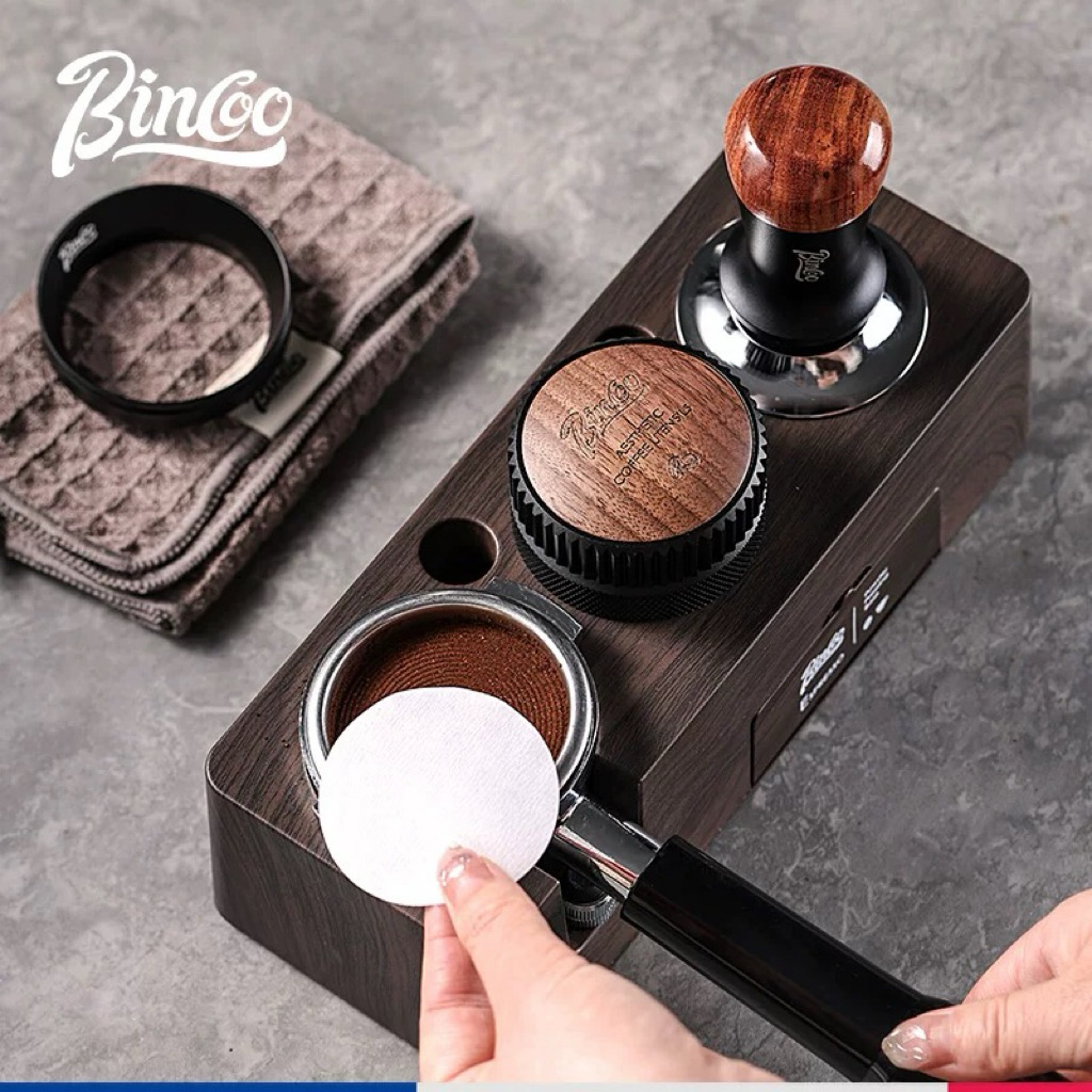 [HOẢ TỐC] Tamper nén Cà phê lò xo trợ lực BINCOO ( hàng chính hãng ) 51mm, 58mm