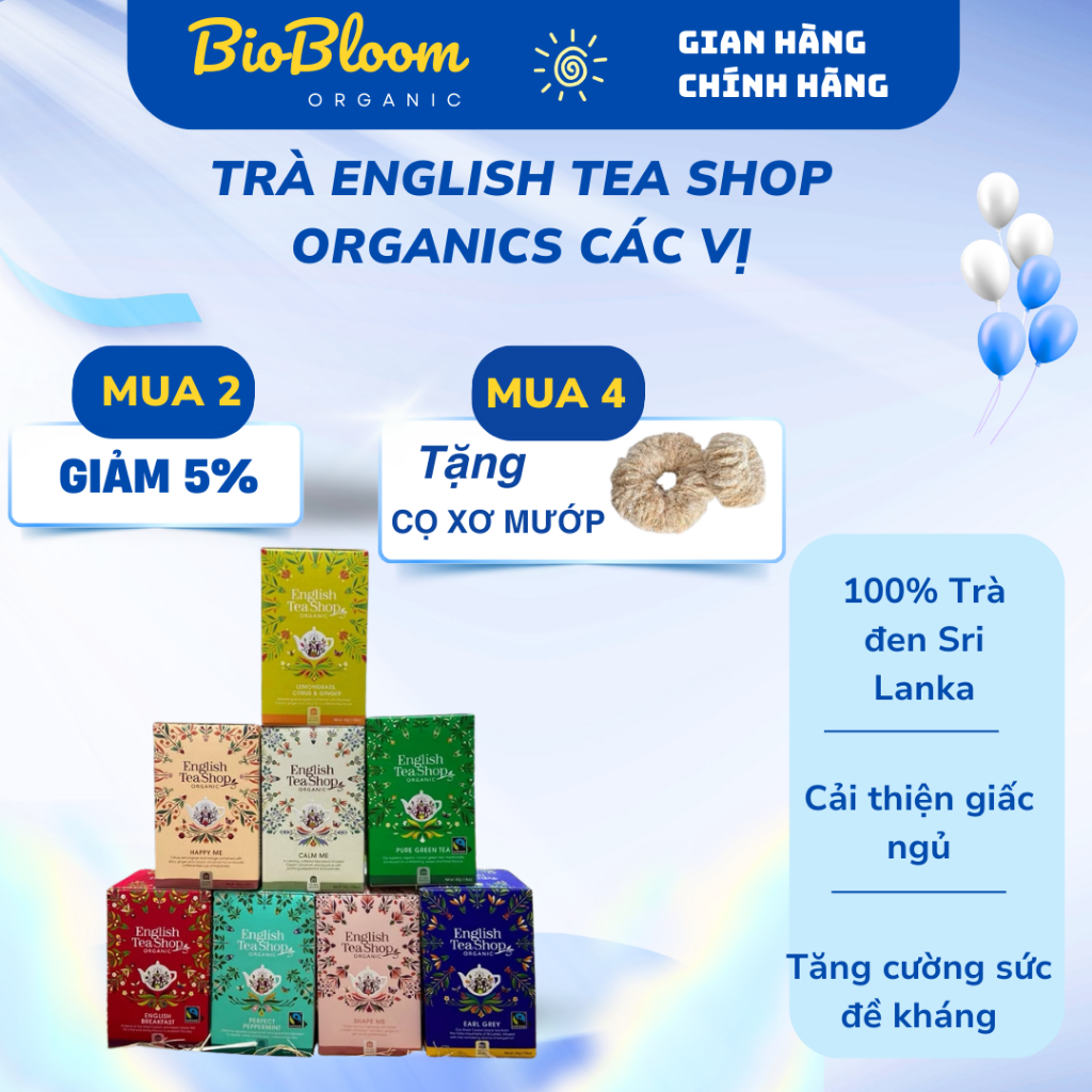 Trà English Tea Shop Organics các vị | Shopee Việt Nam