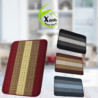 Thảm Lau Chân Vân Kẻ Sọc Lót Cam Su Chống Trượt GD177 - Thảm Lau Phòng Tắm Nhà Bếp 38 x 58cm