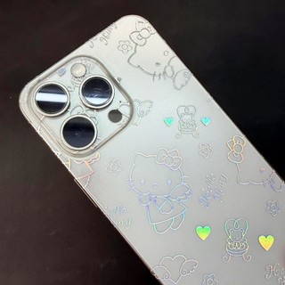 Miếng Dán Lưng Viền iPhone PPF Nhám Hình Hello Kitty – Từ iPhone 12 Đến 17 ProMax