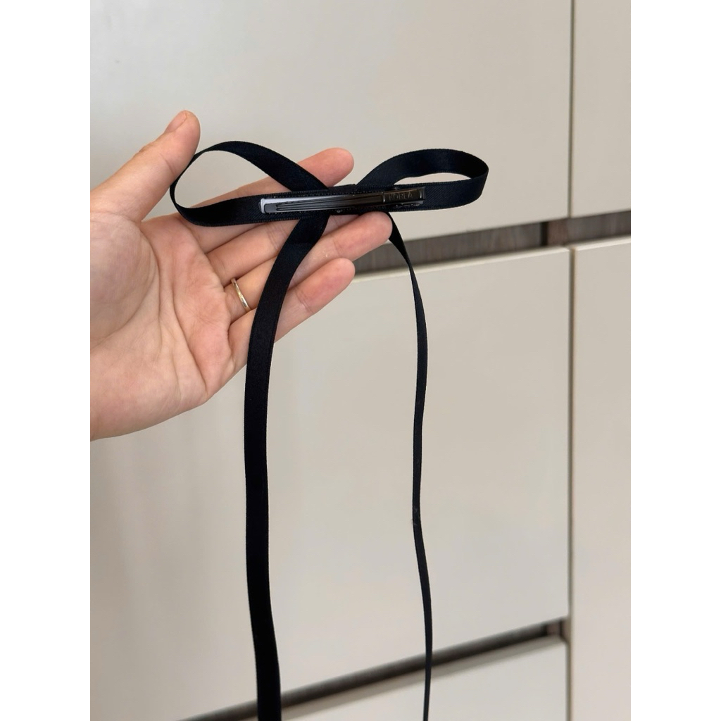 Kẹp nơ ribbon mảnh dài new