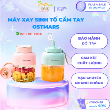 Máy xay sinh tố đa năng OSTMARS Dung Tích Lớn 800ml , máy xay sinh tố cầm tay OSTMARS,máy xay Sinh Tố Hoa Quả tiện lợi.