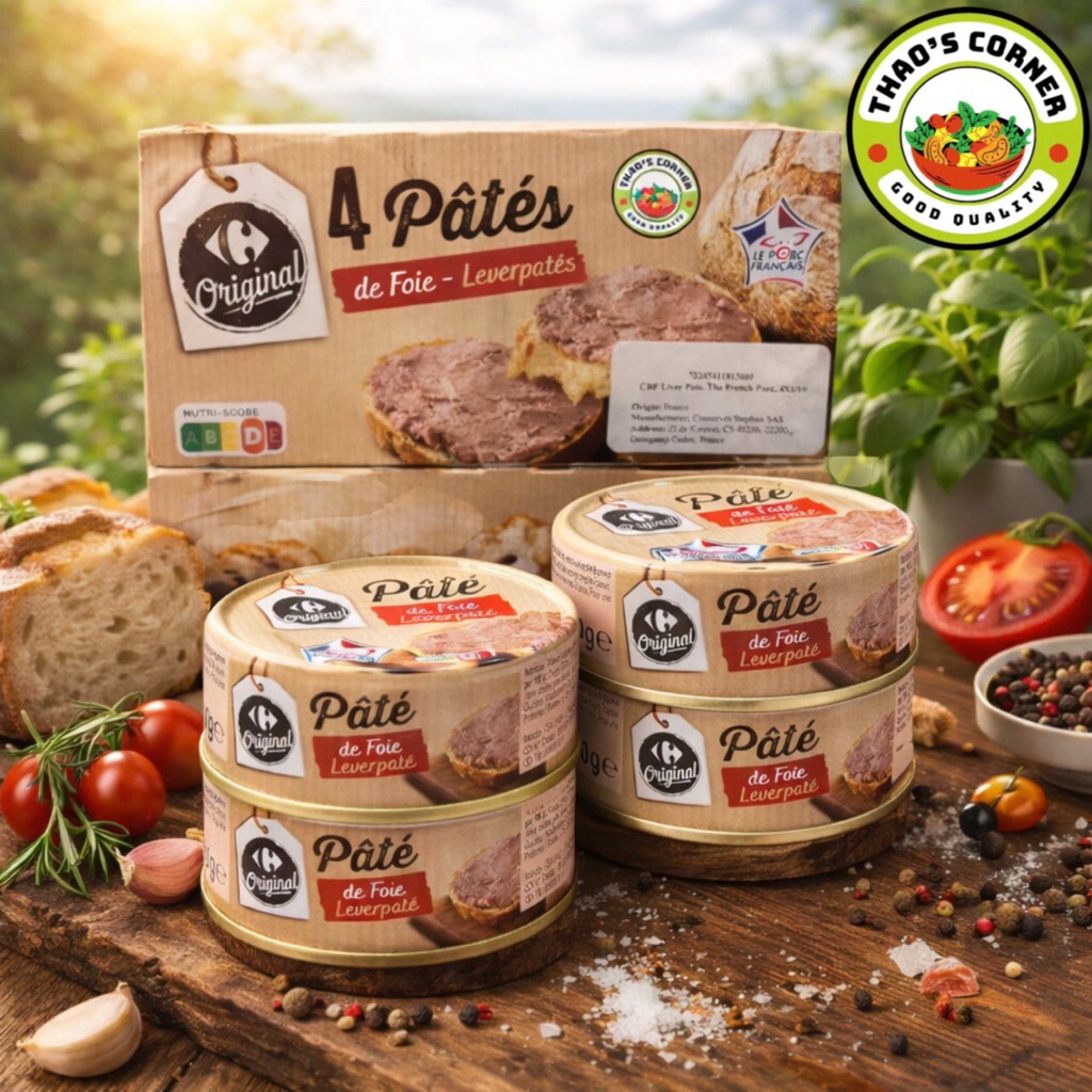 Pate Foie Gan Heo [Lốc 4 hộp*80g] Leverpatés Original - Pháp