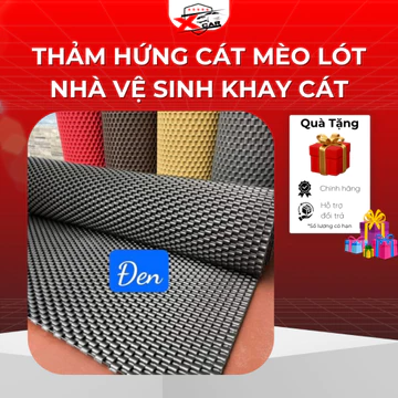 Thảm Hứng Cát Mèo Lót Khay Chậu Cát Nhà Vệ Sinh Cho Mèo Chống Vương Cát Dễ Vệ Sinh Nhiều Kích Thước