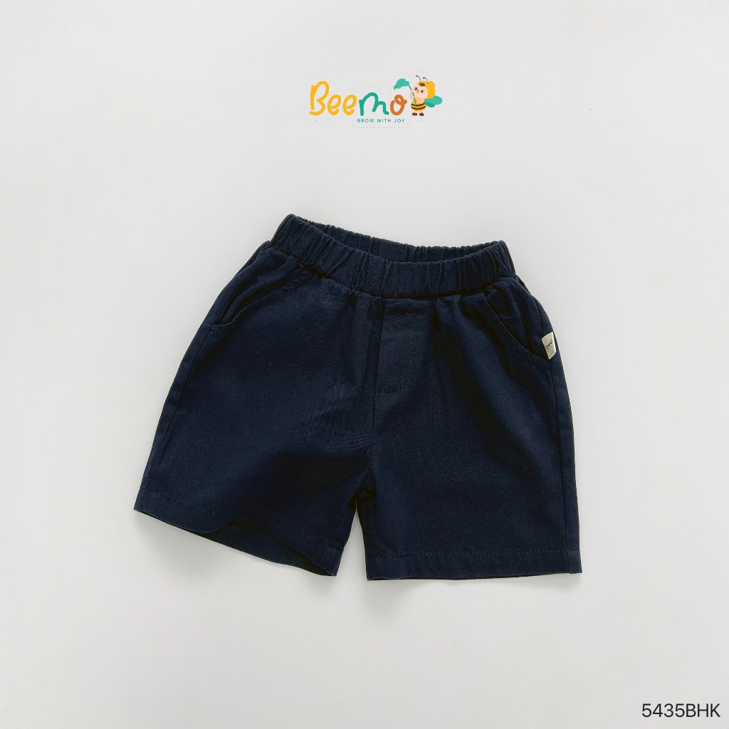 Bộ sơ mi trắng cộc tay thêu chữ phong cách Hàn Quốc, bộ sơ mi cổ đức quần kaki cho bé trai